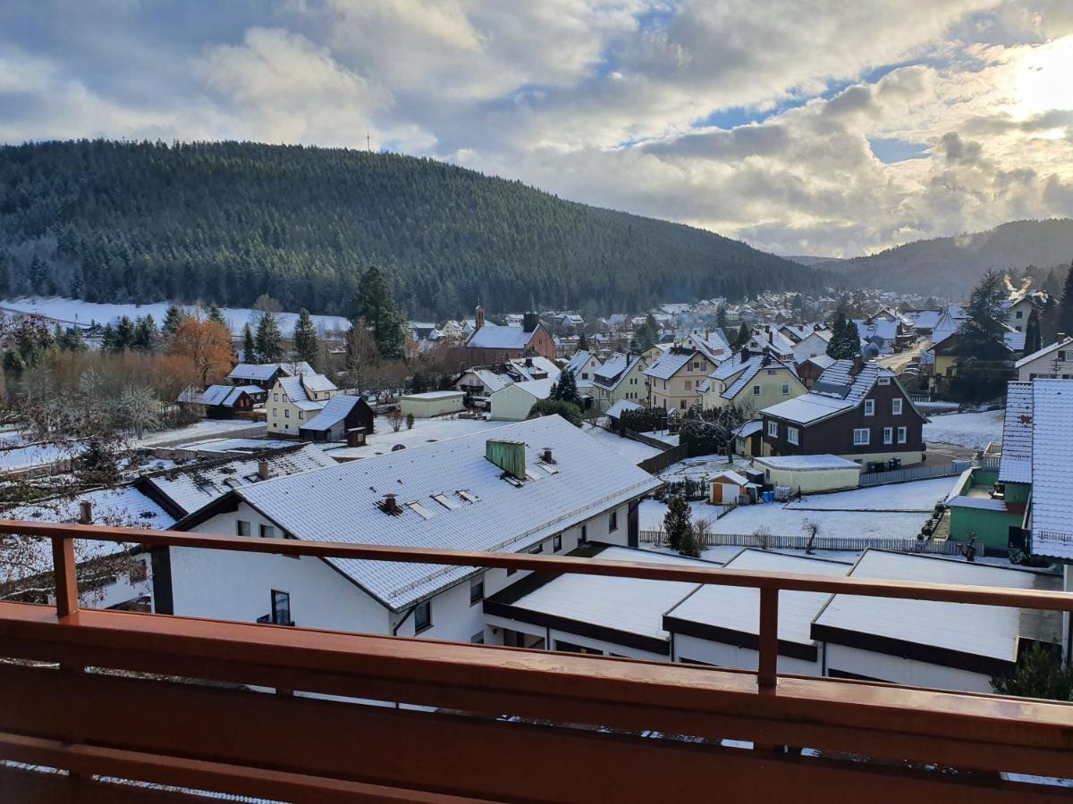 Apartamento Wohlfühloase im Schwarzwald mit Panoramablick Enzklösterle Exterior foto